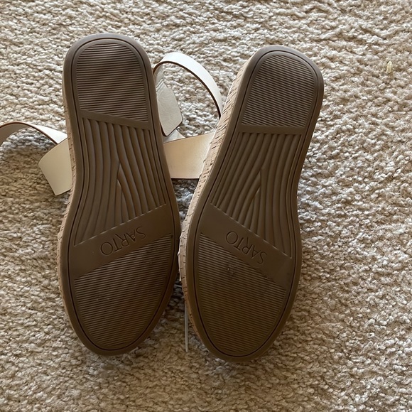 Sarto Zarlo Platform Sandal Cream Leather - Picture 4 of 4